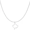 Nations Kette | Edelstahl Silber | Filigran