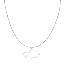 Nations Kette | Edelstahl Silber | Filigran