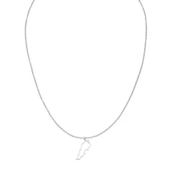 Nations Kette | Edelstahl Silber | Filigran