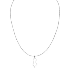 Nations Kette | Edelstahl Silber | Filigran