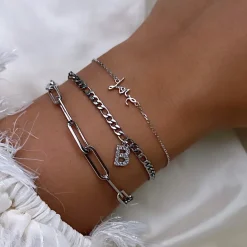 Paperclip Armband | 18K vergoldet
