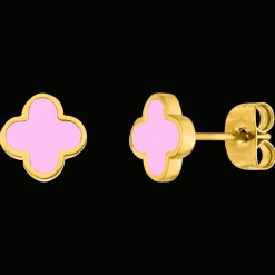 Pink Clover Ohrstecker | 18K vergoldet