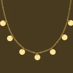 Plate Halskette | 18K vergoldet