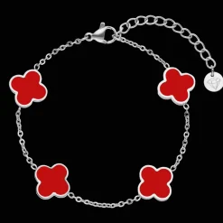 Red Clover Armband | 18K vergoldet
