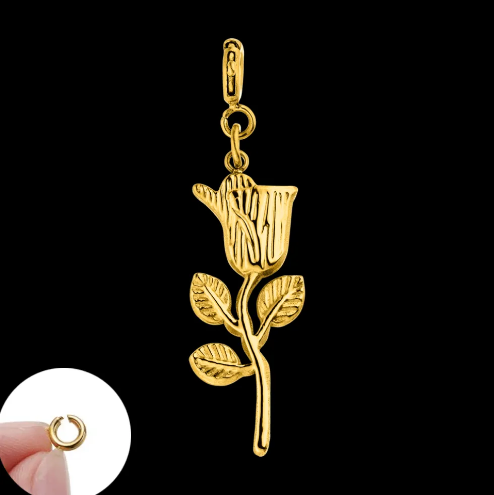 Rosen Charm | 18K vergoldet