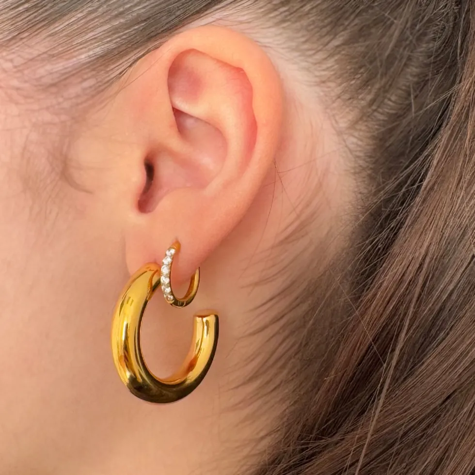 Sara Ohrringe | 18K vergoldet