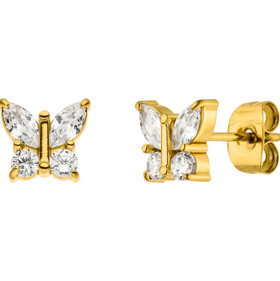 Shine Butterfly Ohrstecker | 18K vergoldet