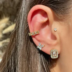 Shine Butterfly Ohrstecker | 18K vergoldet