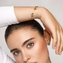 Shine Clover Armband | 18K vergoldet