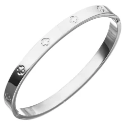 Shine Clover Armreif | 18K vergoldet
