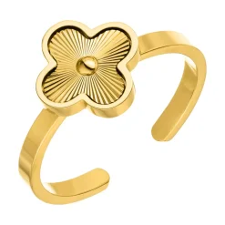 Shine Clover Ring | 18K vergoldet