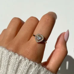 Shine Heart Ring | 18K vergoldet