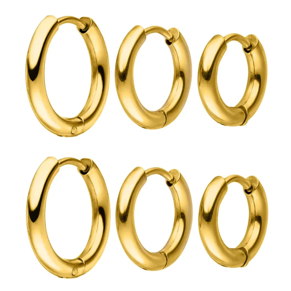 Simple Set Ohrringe | 18K vergoldet