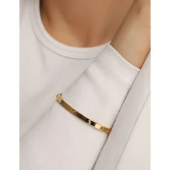 Slim Arianna Armreif | 18K vergoldet