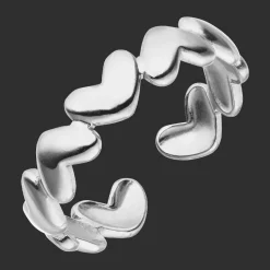 Smooth Heart Ring | 18K vergoldet