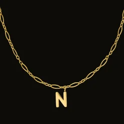 Smooth Letter Halskette | 18K vergoldet