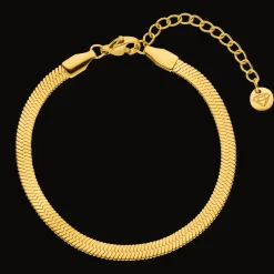 Snake Skin Armband | 18K vergoldet