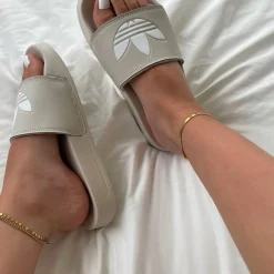 Snake Skin Fußkette | 18K vergoldet