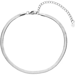 Snake Skin Fußkette | 18K vergoldet