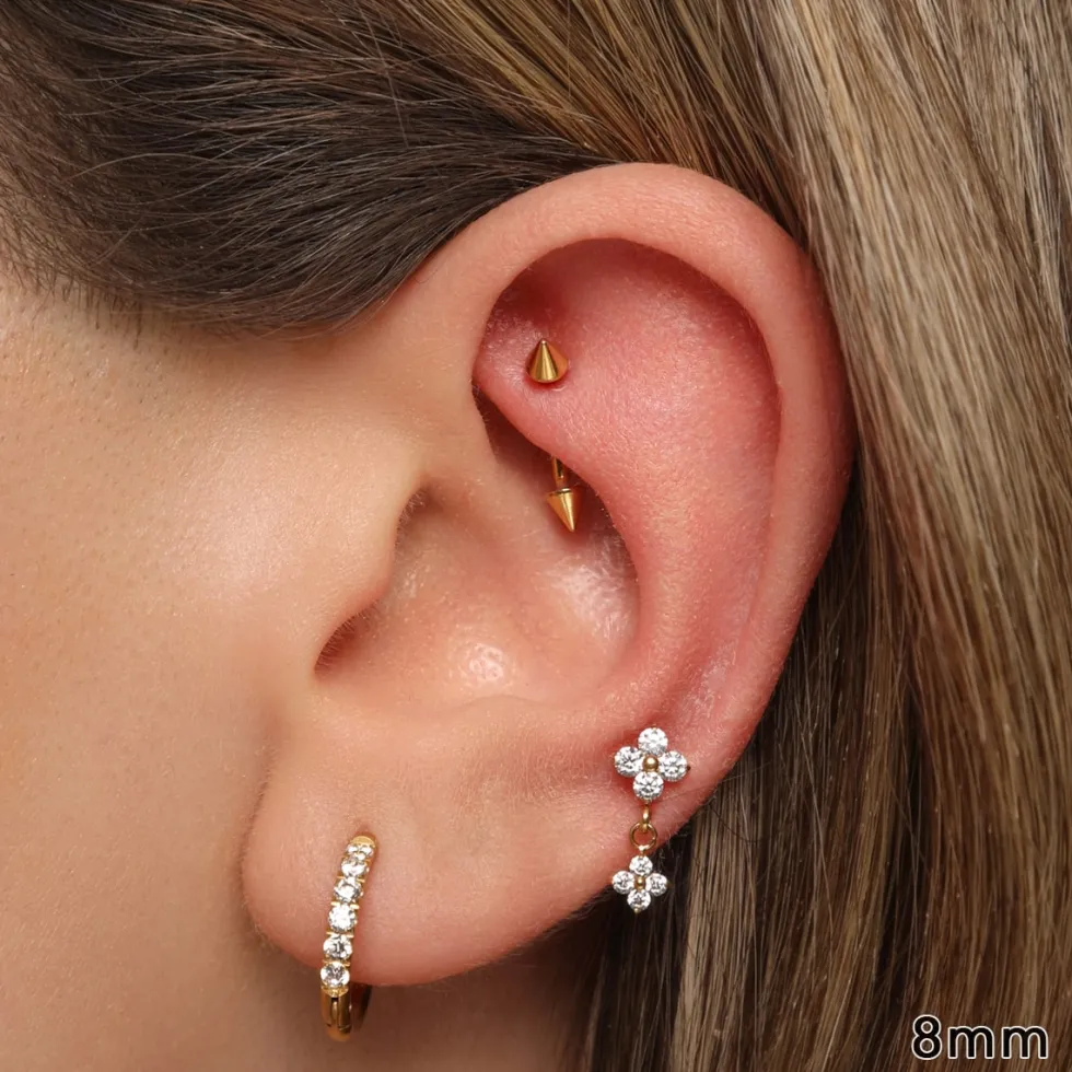 Spike Rook Piercing | Titan