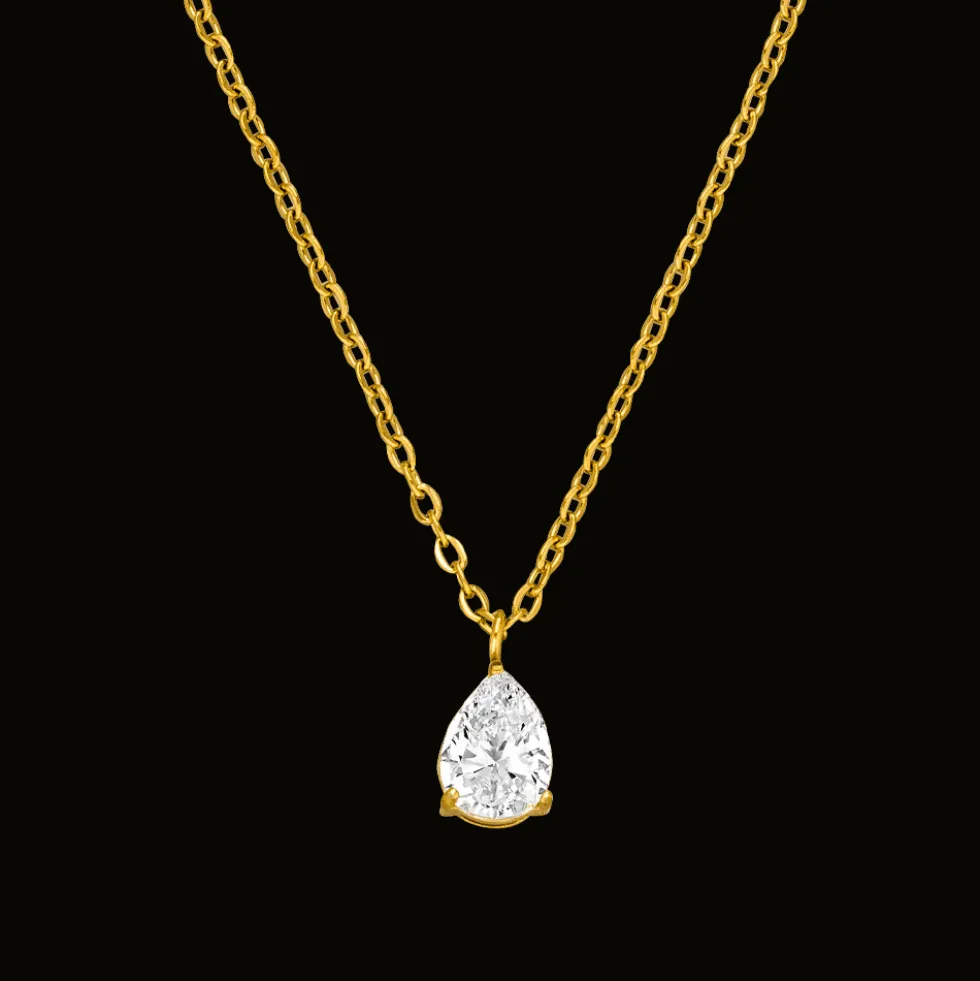 Teardrop Halskette | 18K vergoldet
