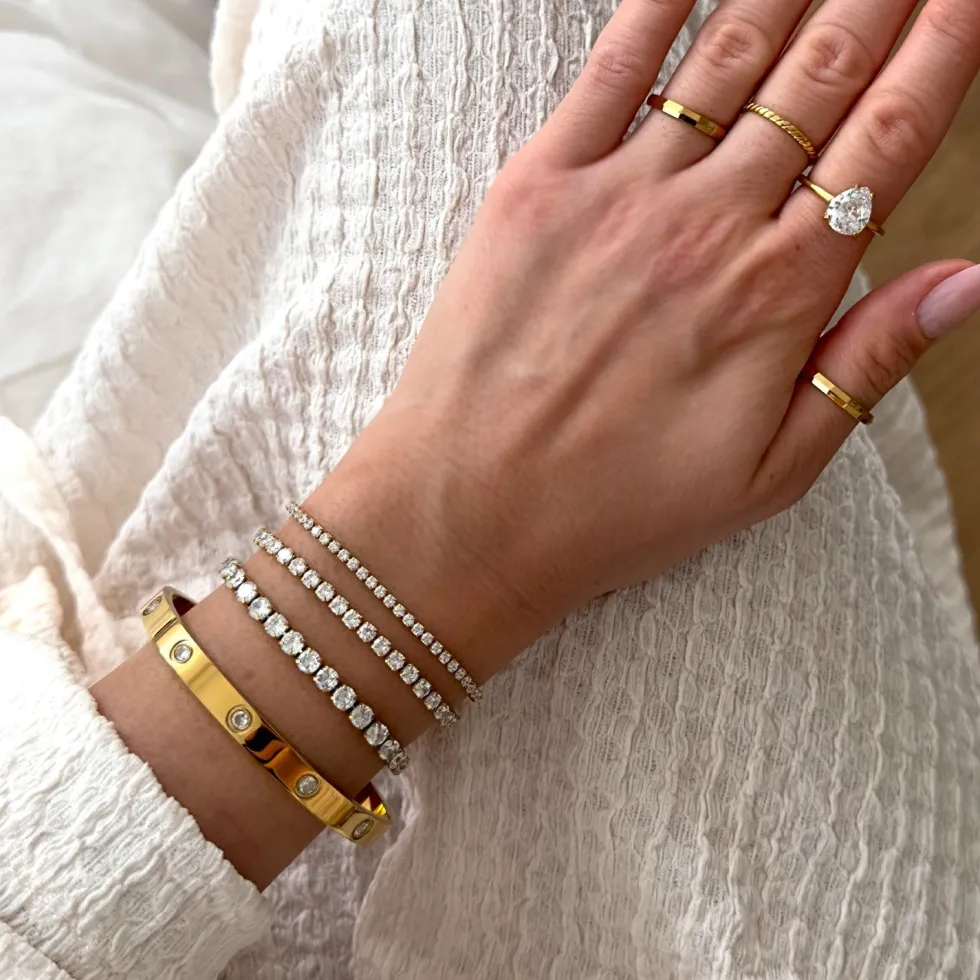Tennis Armband | 18K vergoldet