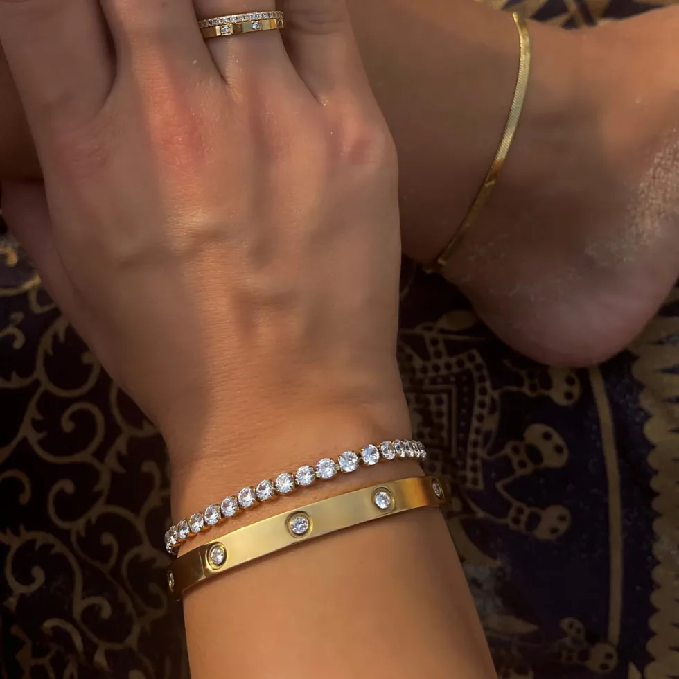 Tennis Armband | 18K vergoldet