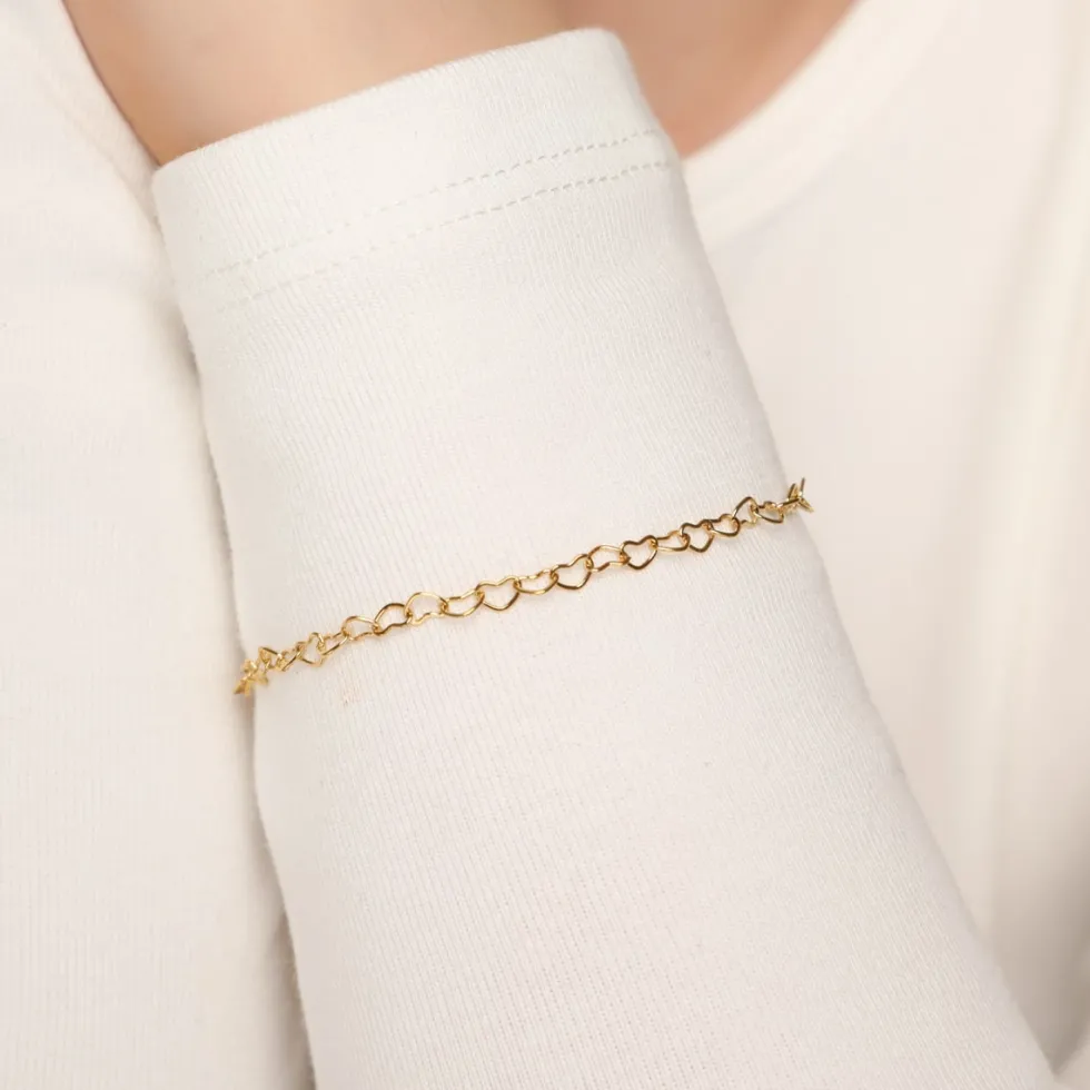 Unlimited Heart Armband | 18K vergoldet