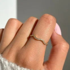 Wavy Ring | 18K vergoldet