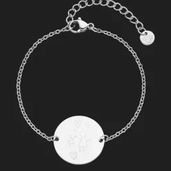 Zeichnung | Coinarmband + Gravur