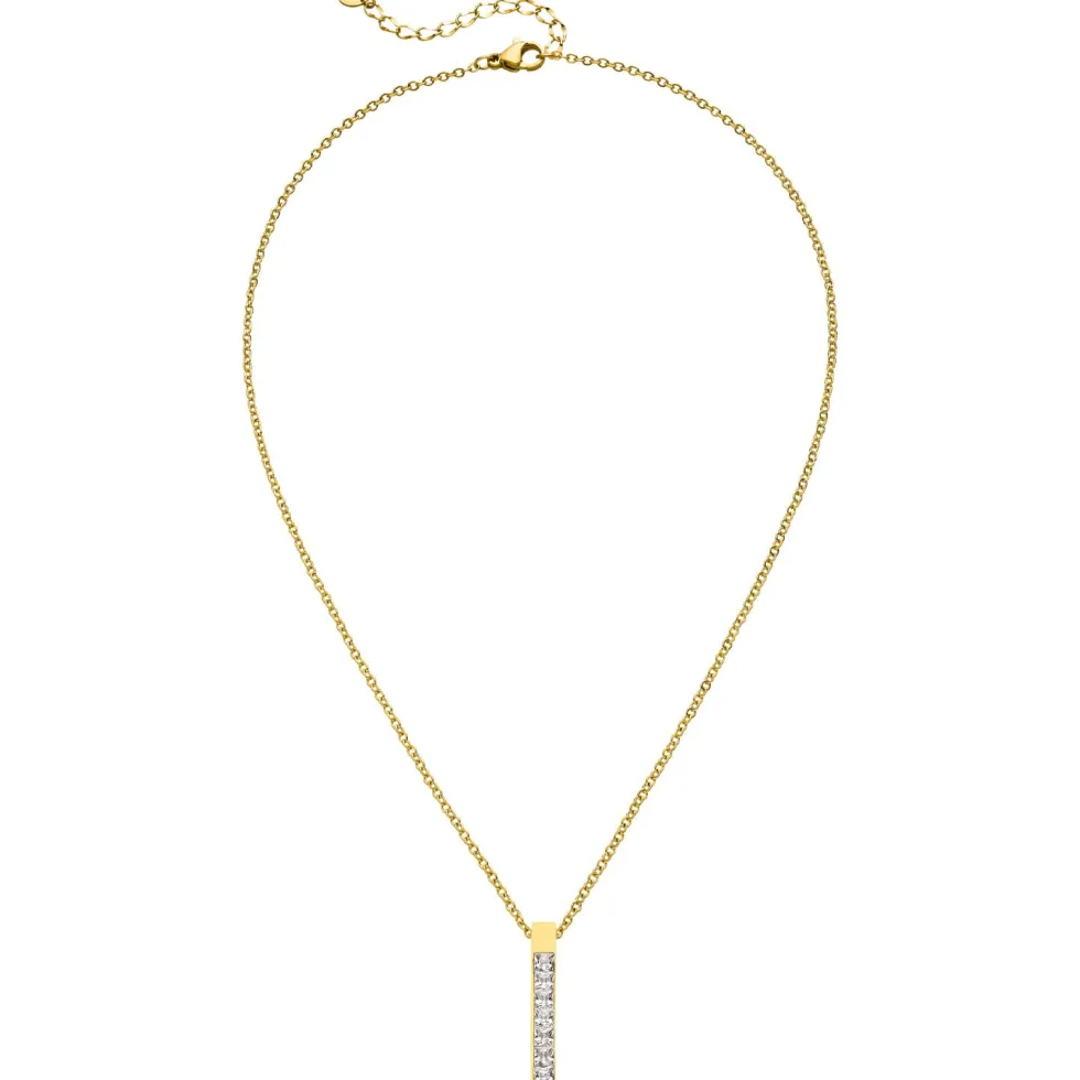 Zircon Bar Halskette | 18K vergoldet